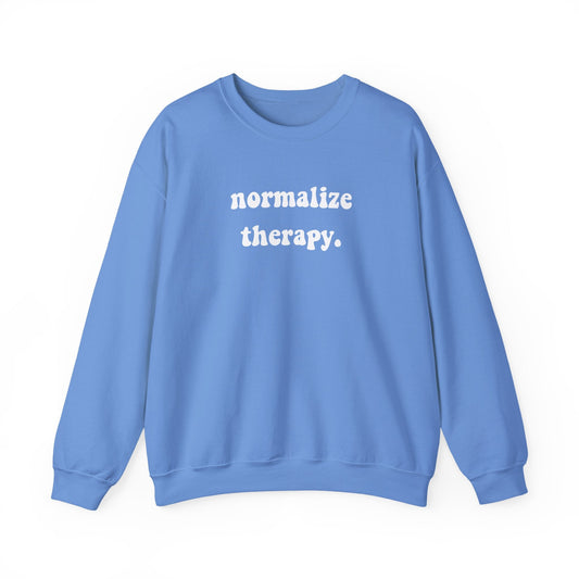Normalize Therapy Crewneck Printify