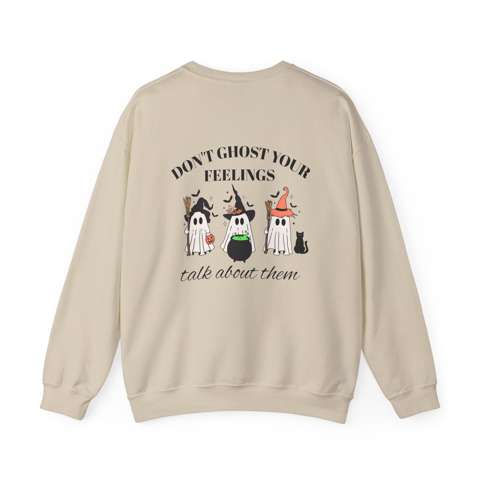 Don't Ghost Your Feelings, Talk About Them Crewneck Printify