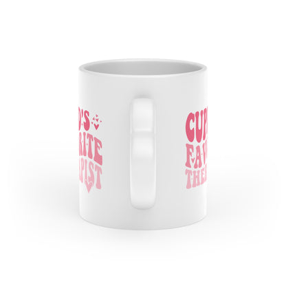 Cupid's Favorite Therapist Heart Mug (11oz)