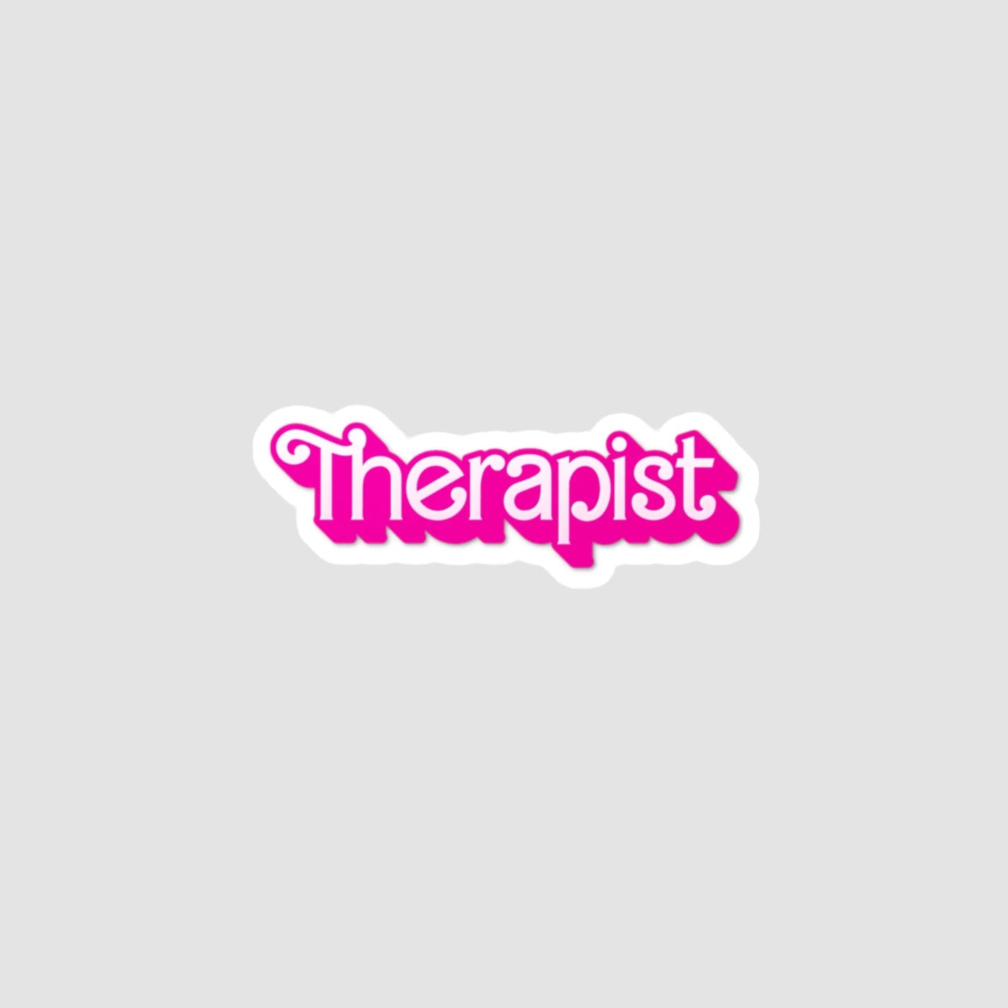 Therapist Vinyl Decal Printify