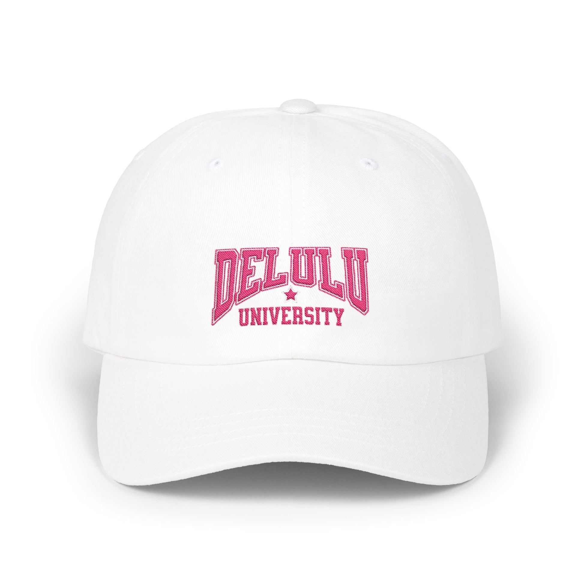 Delulu University Embroidered Hat Printify