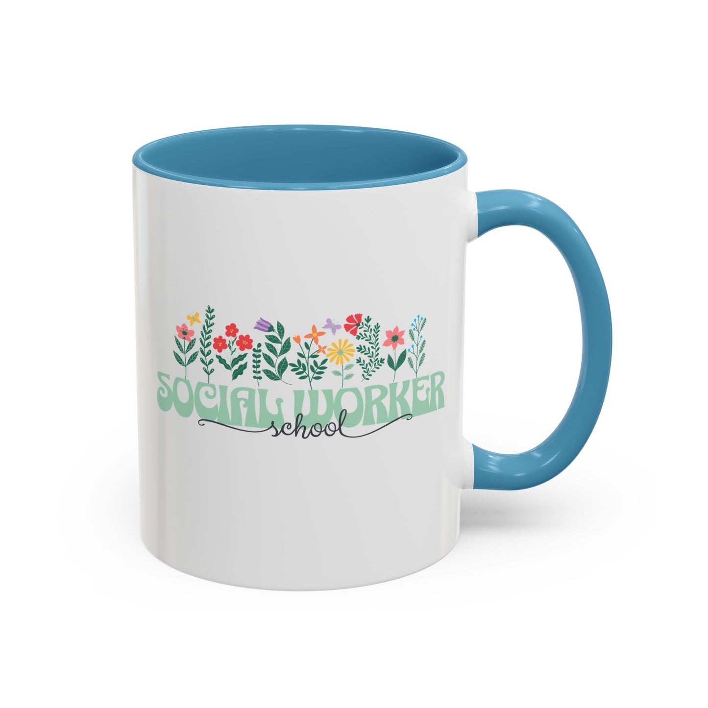 Floral School Social Worker Mug (11oz)