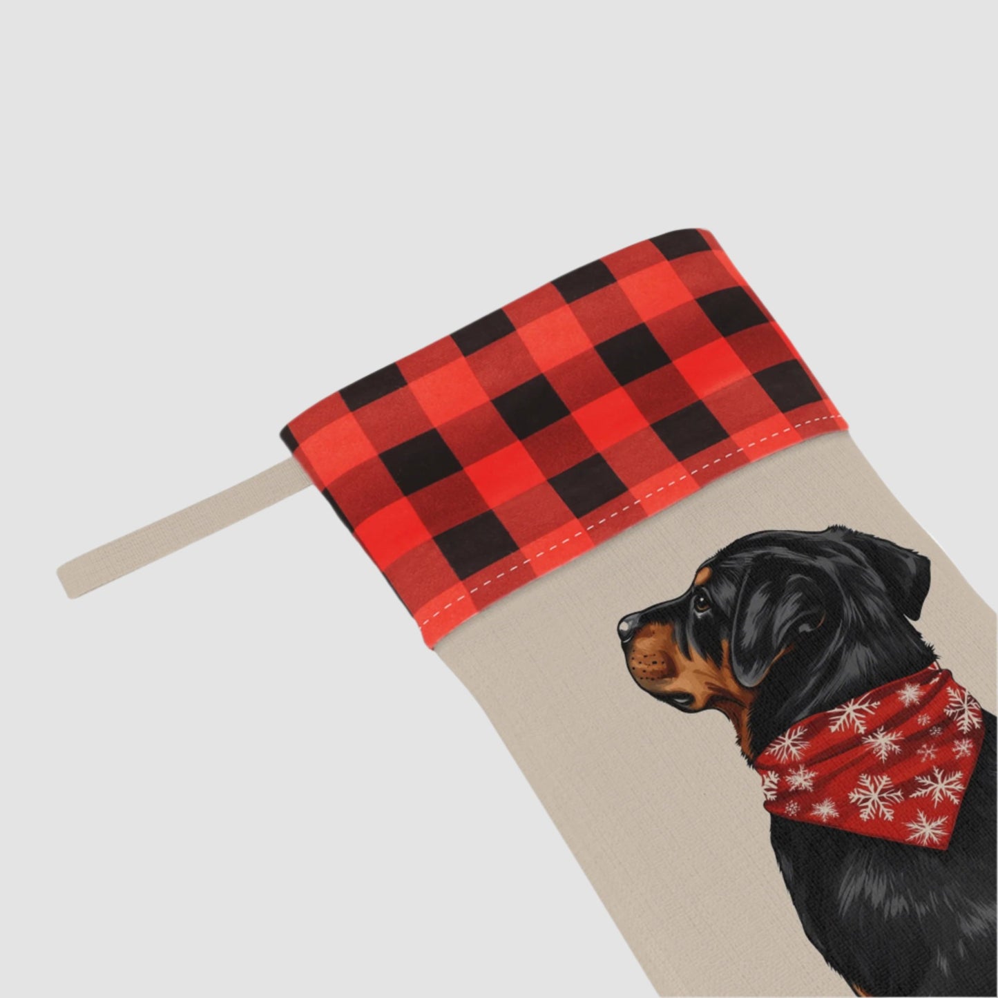 Rottweiler Christmas Stocking - Personalization Available!