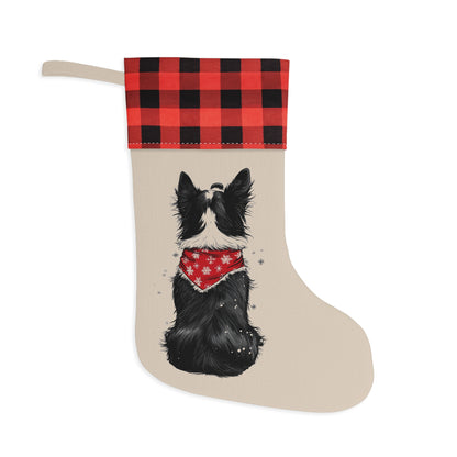 Border Collie Christmas Stocking - Personalization Available!