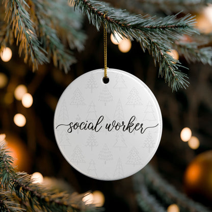 Social Worker Ornament Printify