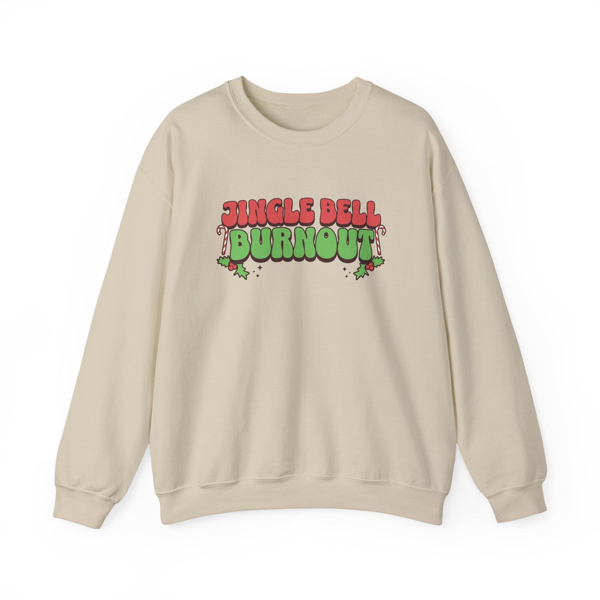 Jingle Bell Burnout Crewneck Printify
