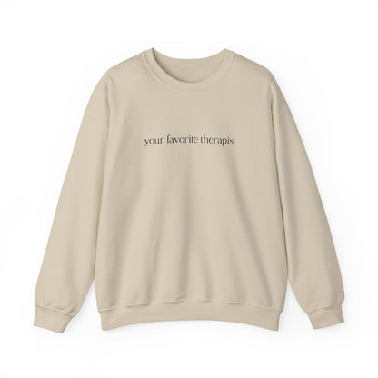Your Favorite Therapist Crewneck Printify