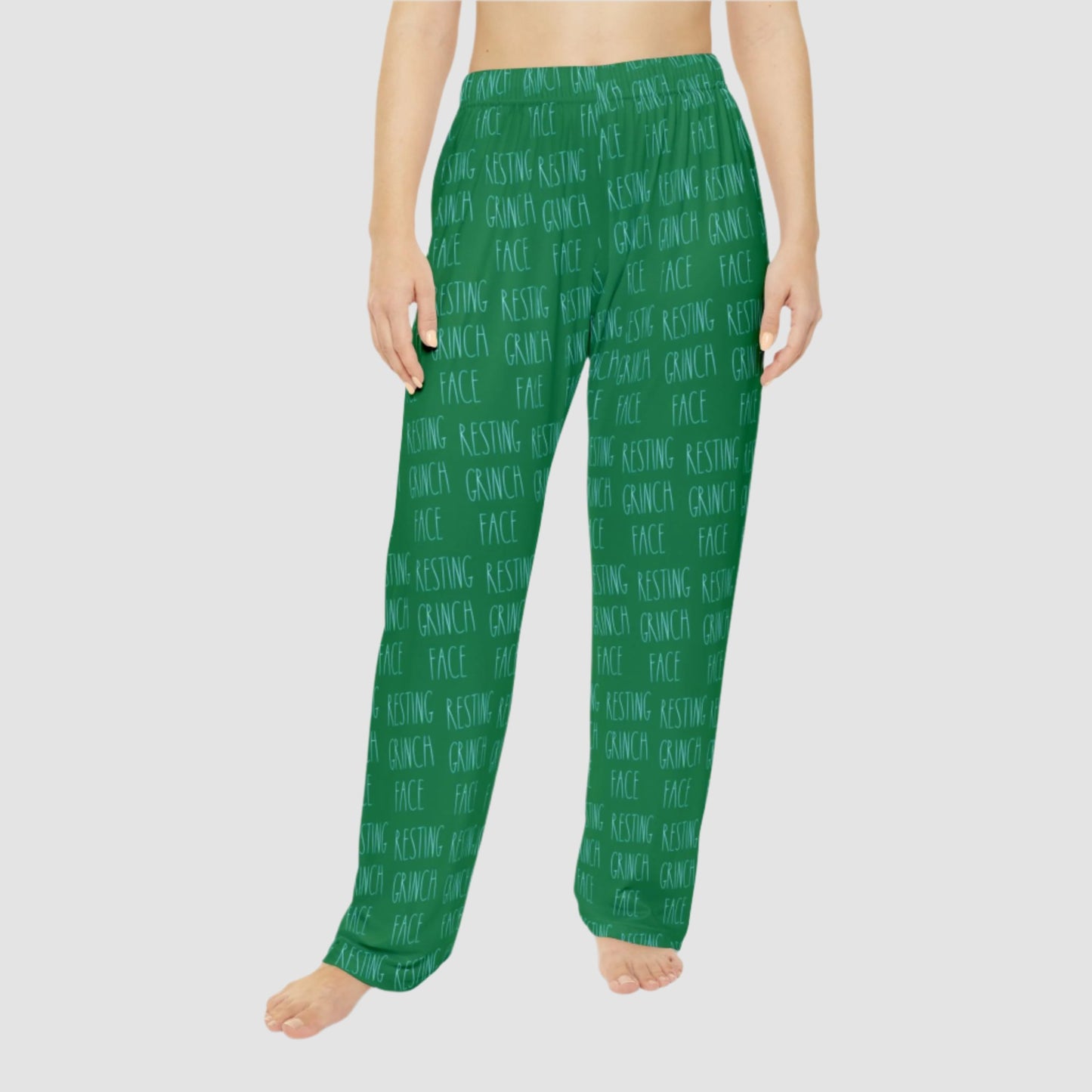 Resting Grinch Face Women's PJ Pants