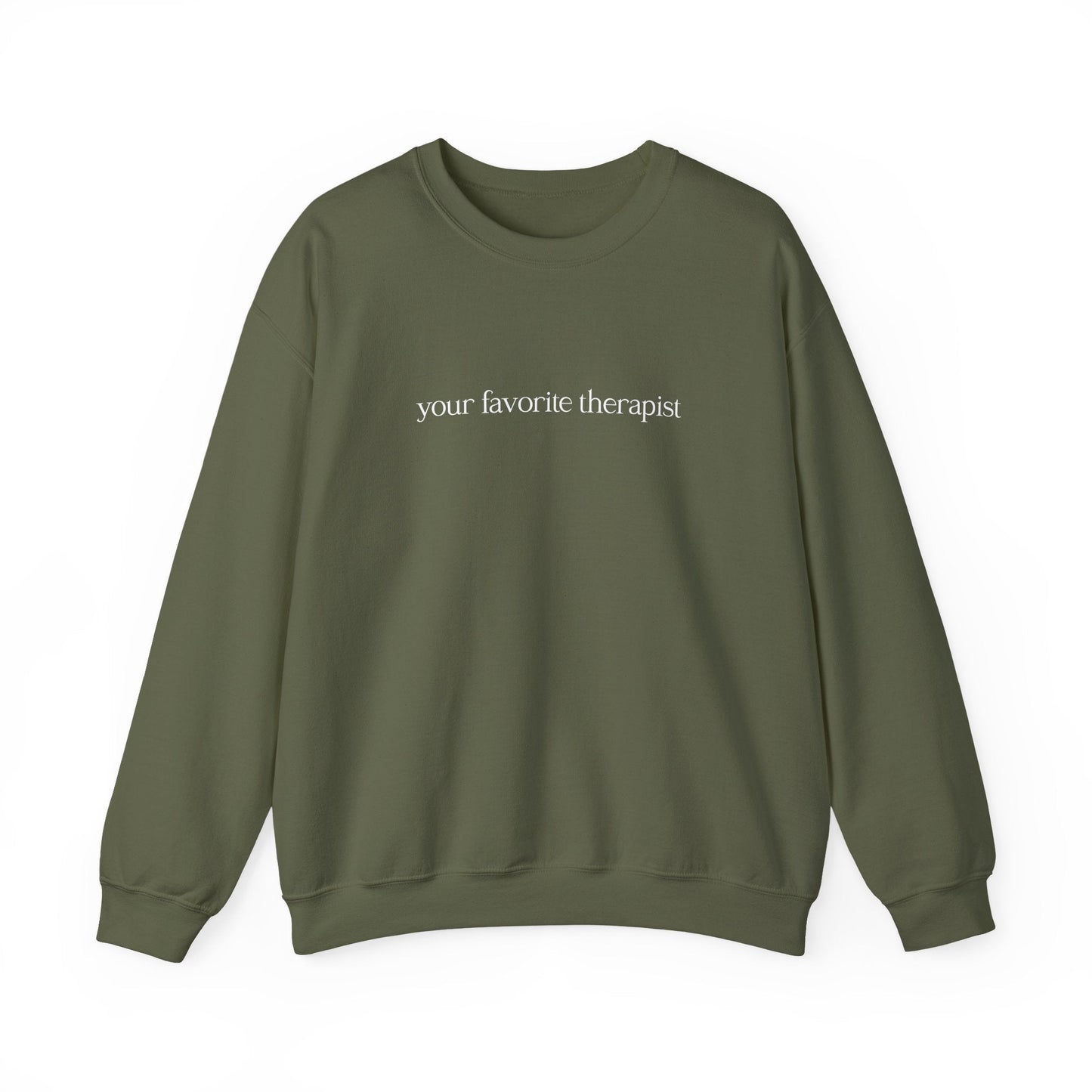 Your Favorite Therapist Crewneck Printify