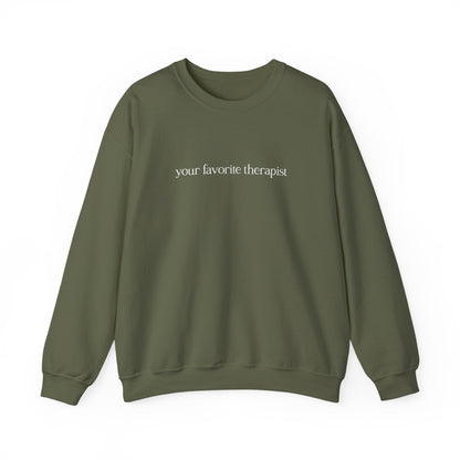 Your Favorite Therapist Crewneck Printify