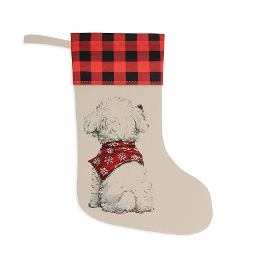 Bichon Frisé Christmas Stocking - Personalization Available! Printify