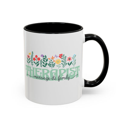 Floral Marriage and Family Therapist Mug (11oz)
