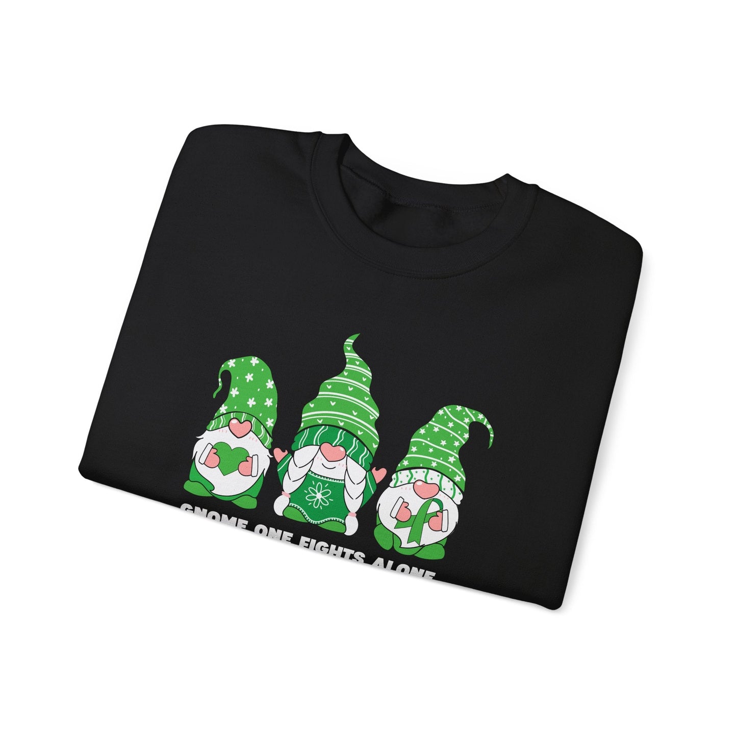 Gnome One Fights Alone Crewneck Printify