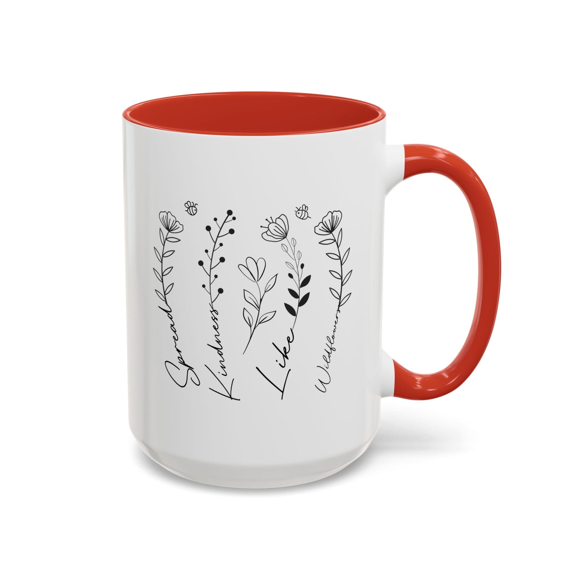 Spread Kindness Like Wildflowers Mug (11oz, 15oz) Printify