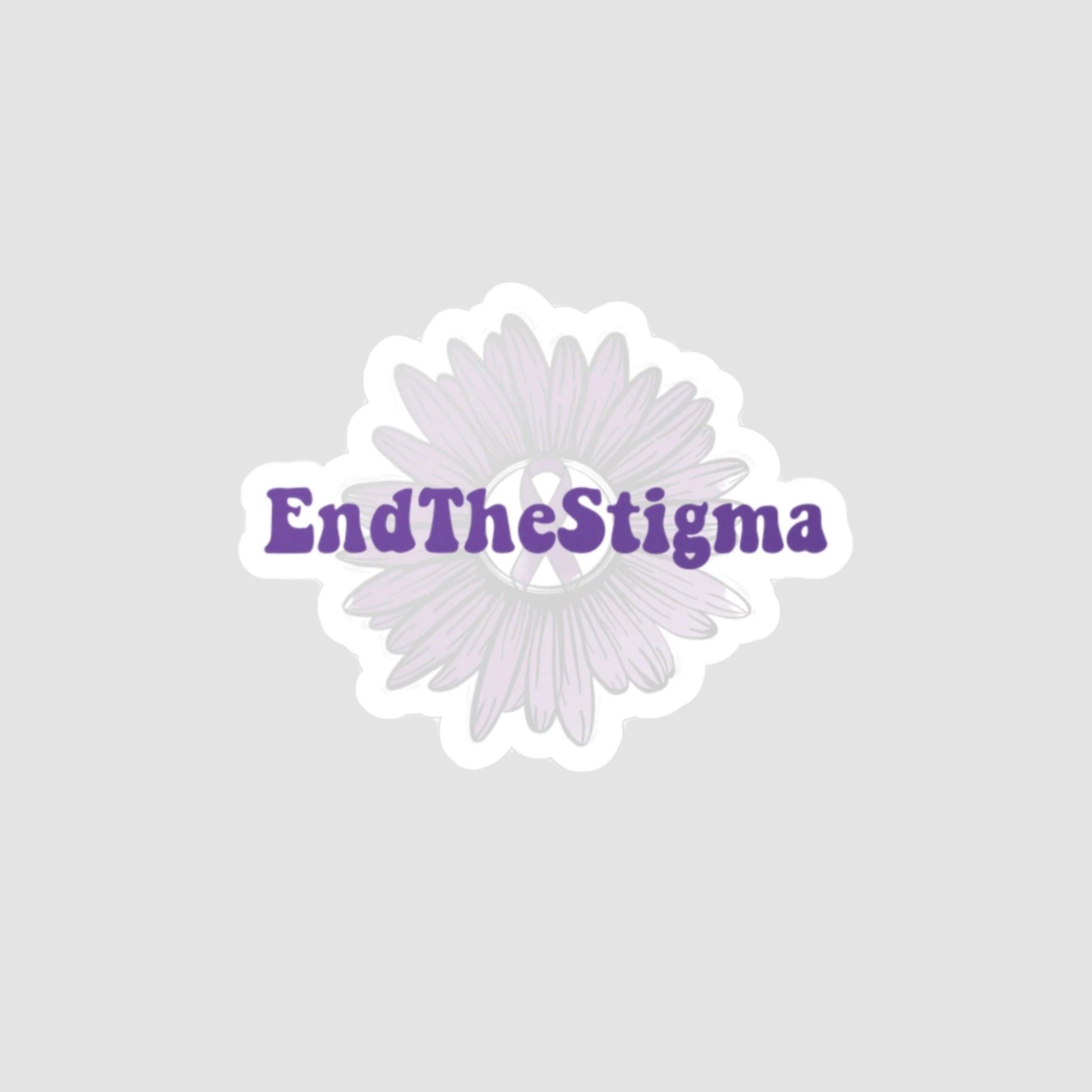 End The Stigma Vinyl Decal Printify