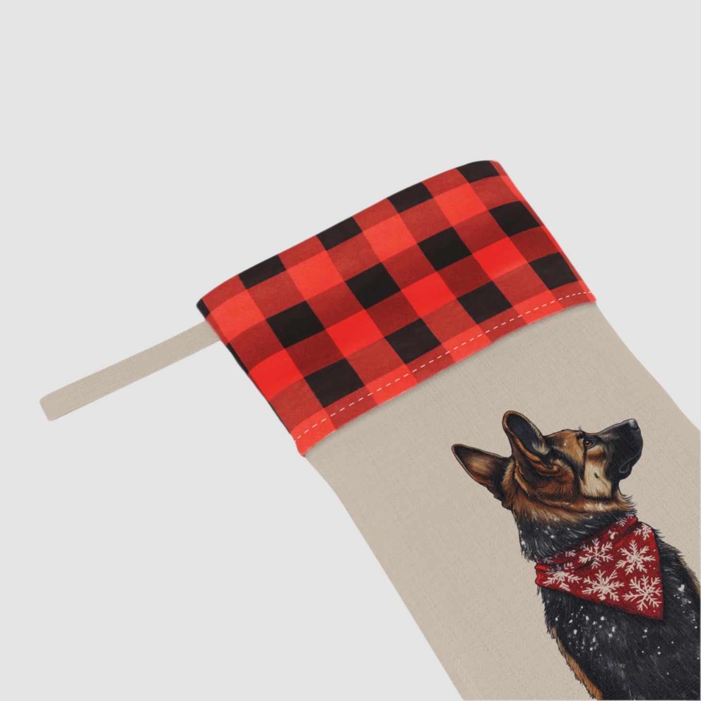 German Shepherd Christmas Stocking - Personalization Available!