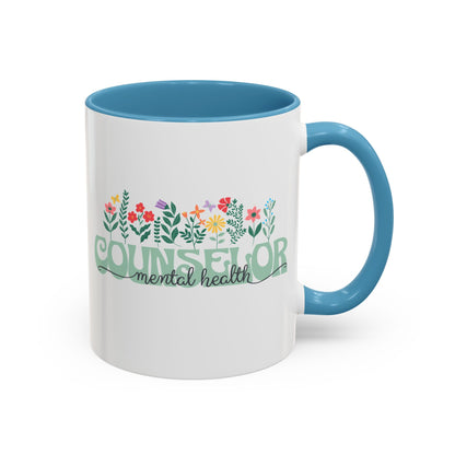 Floral Mental Health Counselor Mug (11oz)