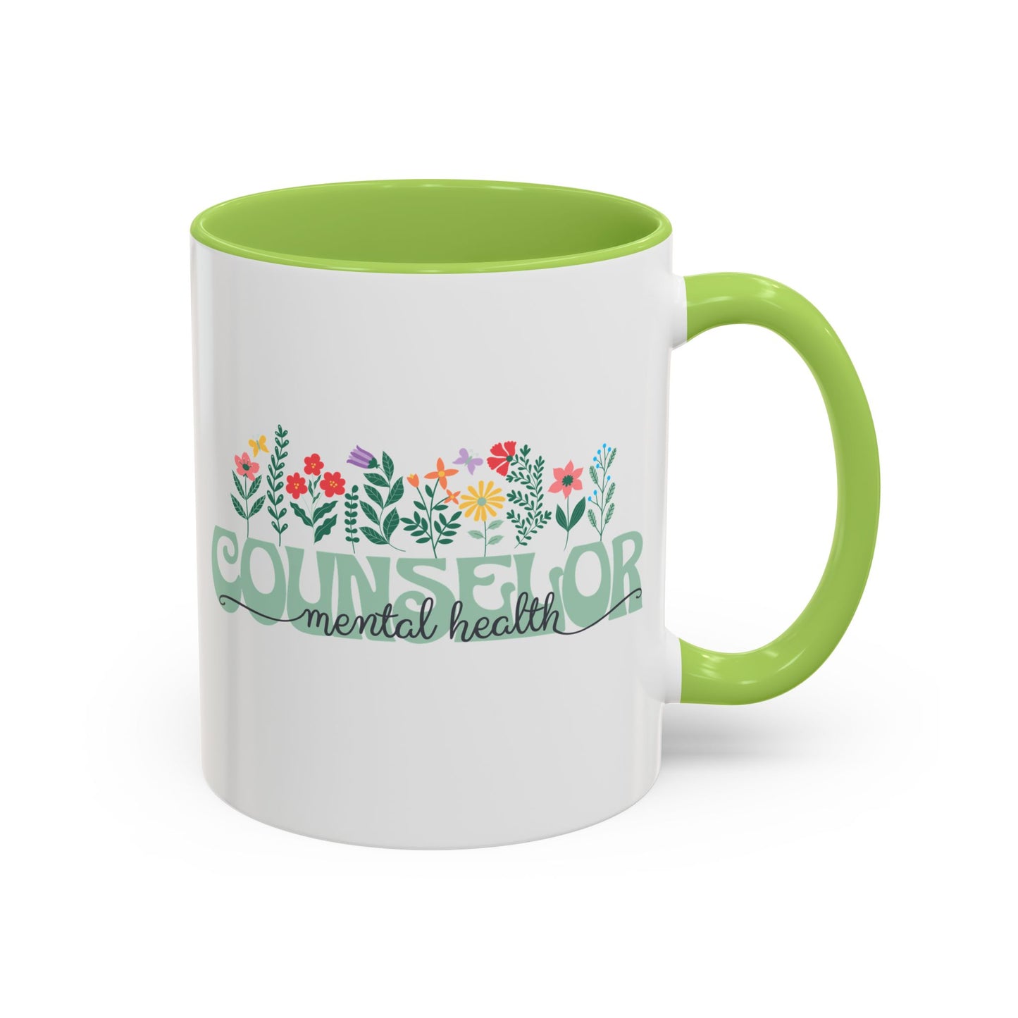 Floral Mental Health Counselor Mug (11oz)