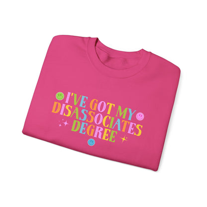 Disassociates Degree Crewneck Printify