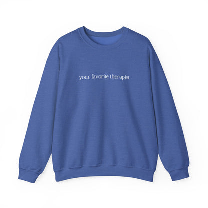 Your Favorite Therapist Crewneck Printify