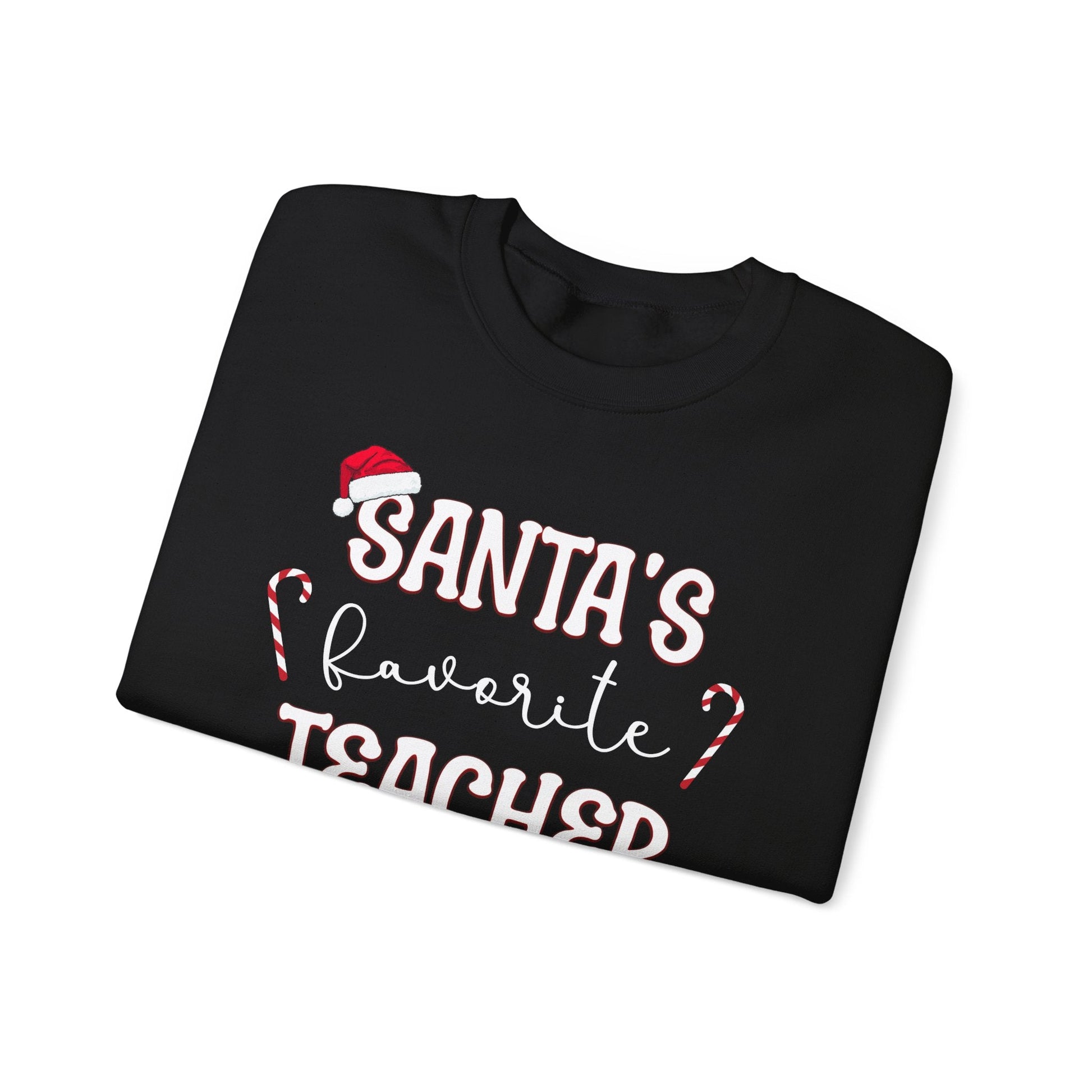 Santa's Favorite Teacher Crewneck Printify