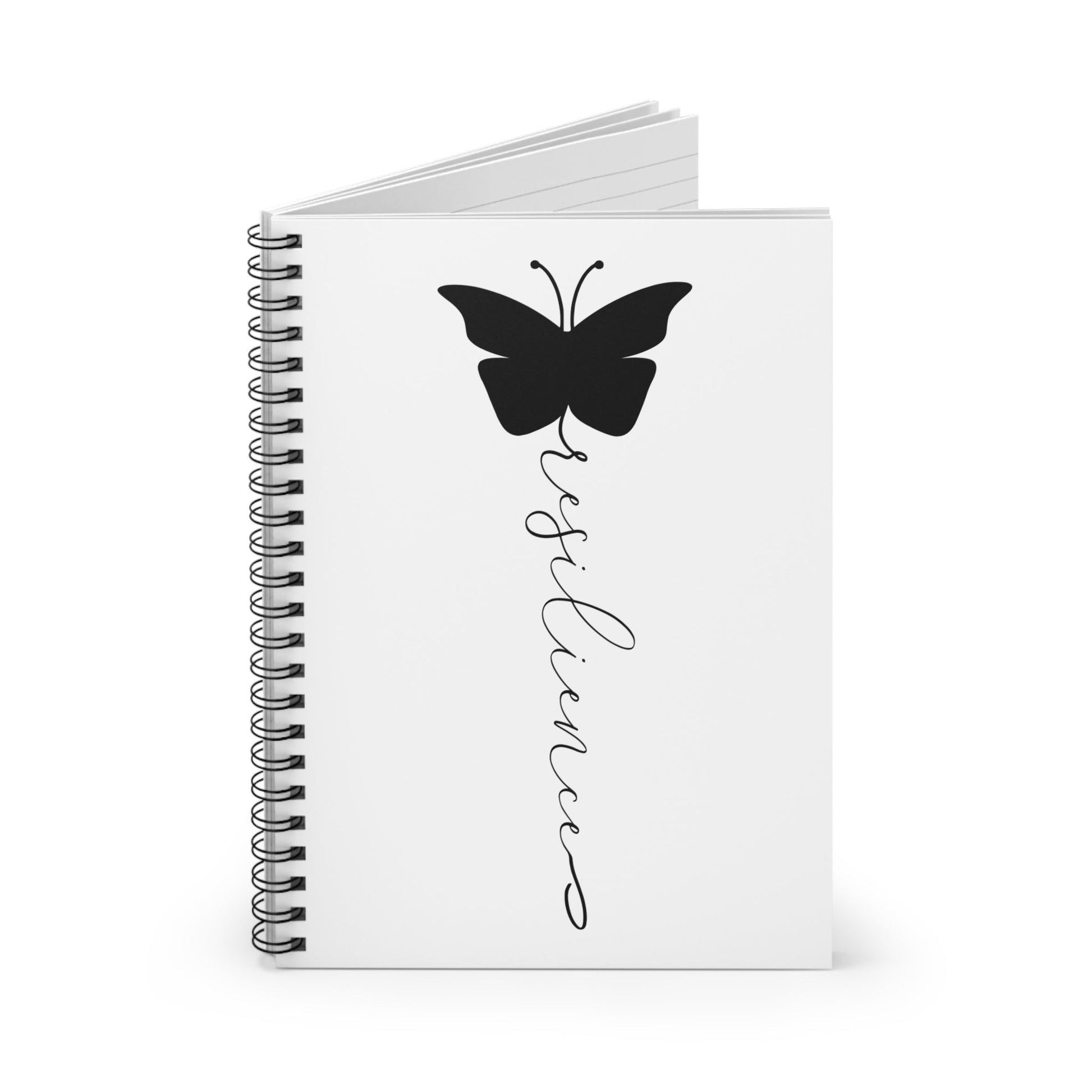 Resilience Butterfly Spiral Notebook Printify