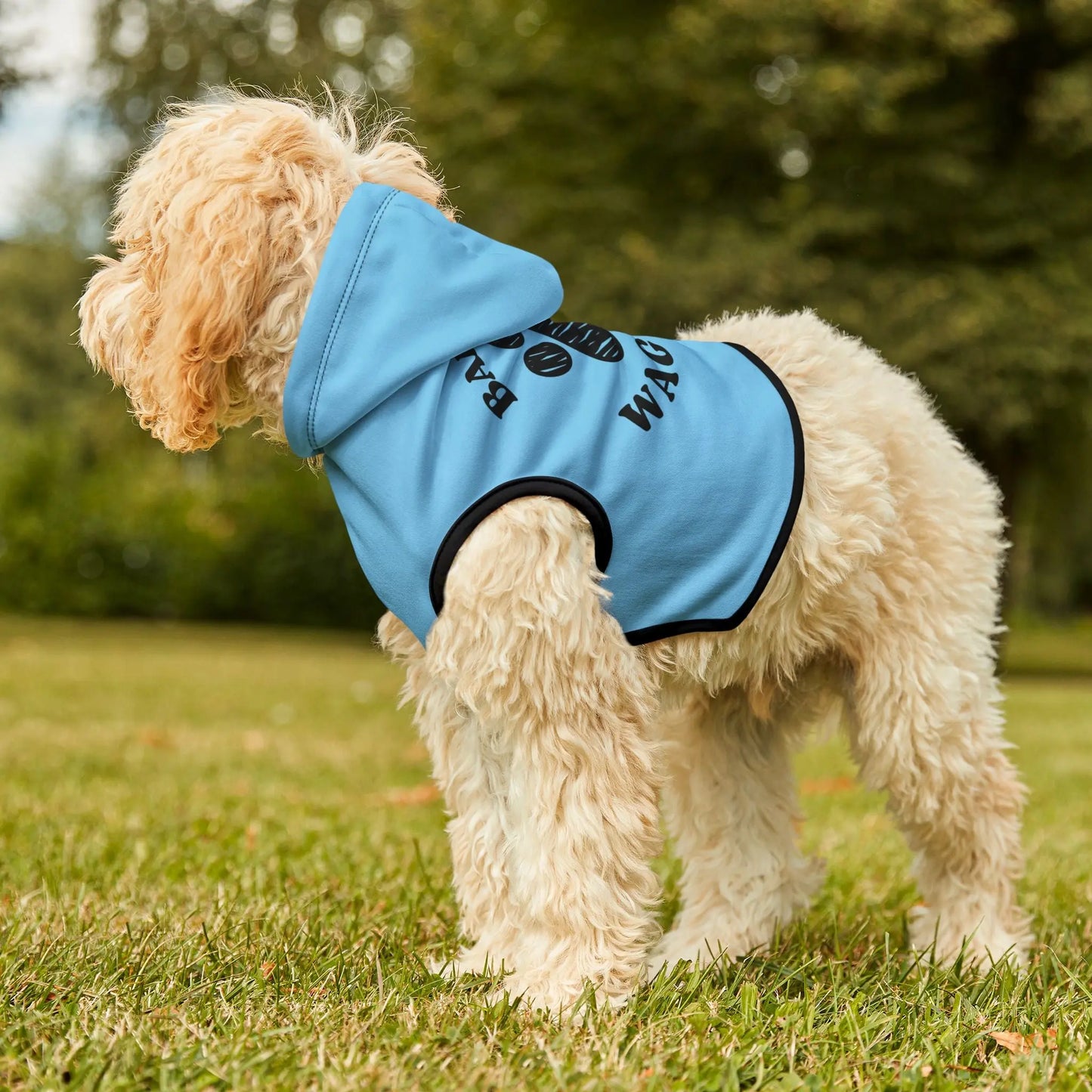 Bark Less, Wag More Pet Hoodie Printify