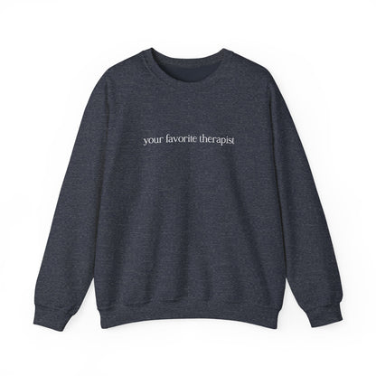 Your Favorite Therapist Crewneck Printify