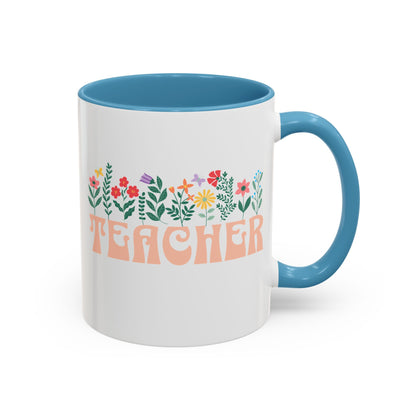 Floral Teacher Mug (11oz)
