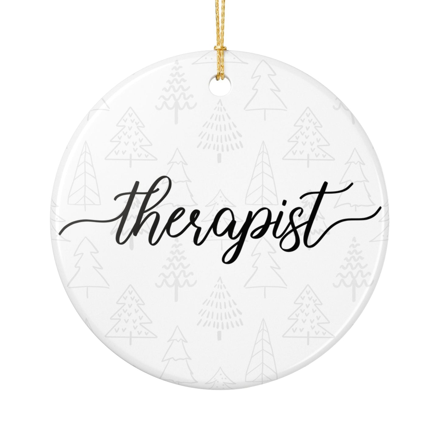 Therapist Ornament Printify