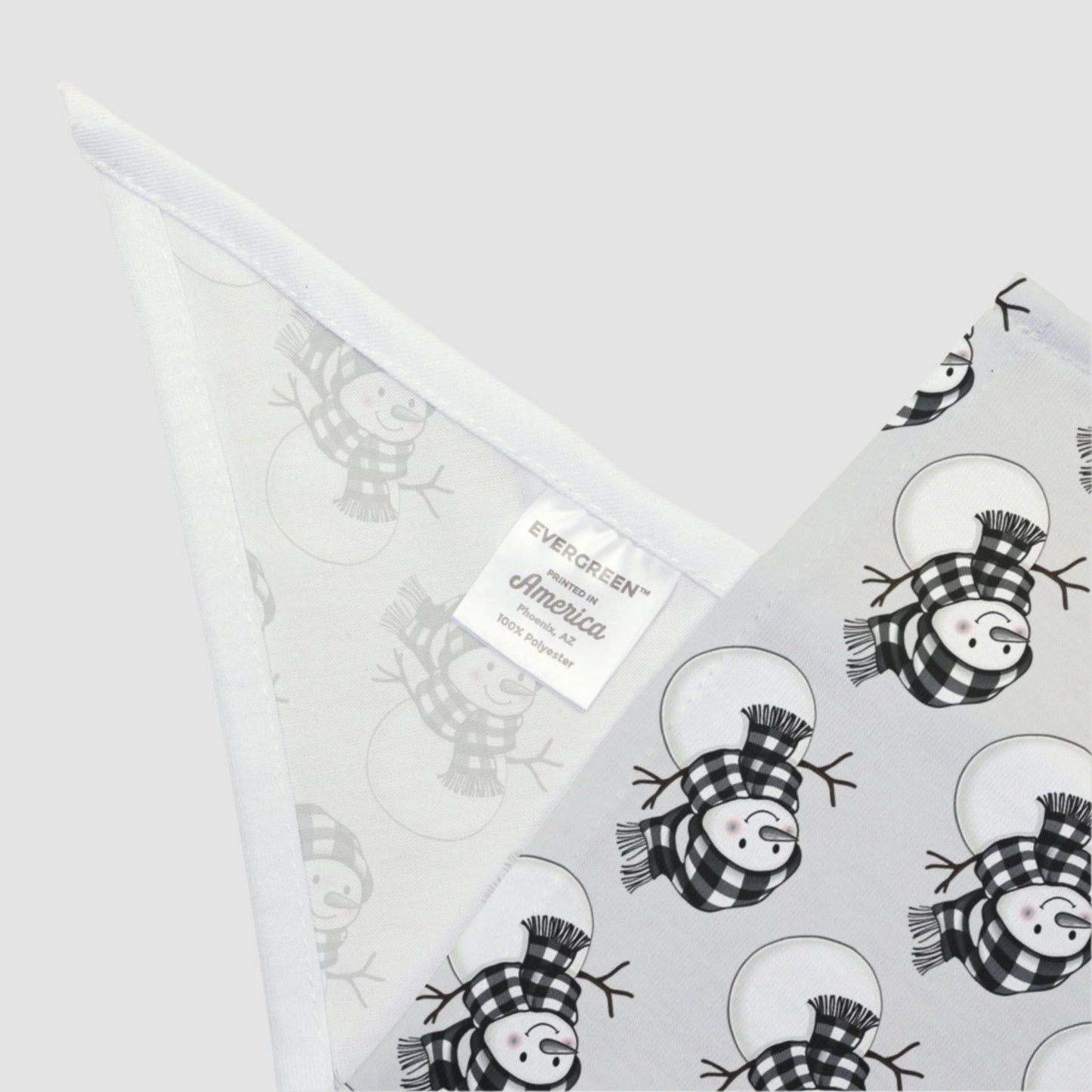 B&W Snowman Pet Bandana