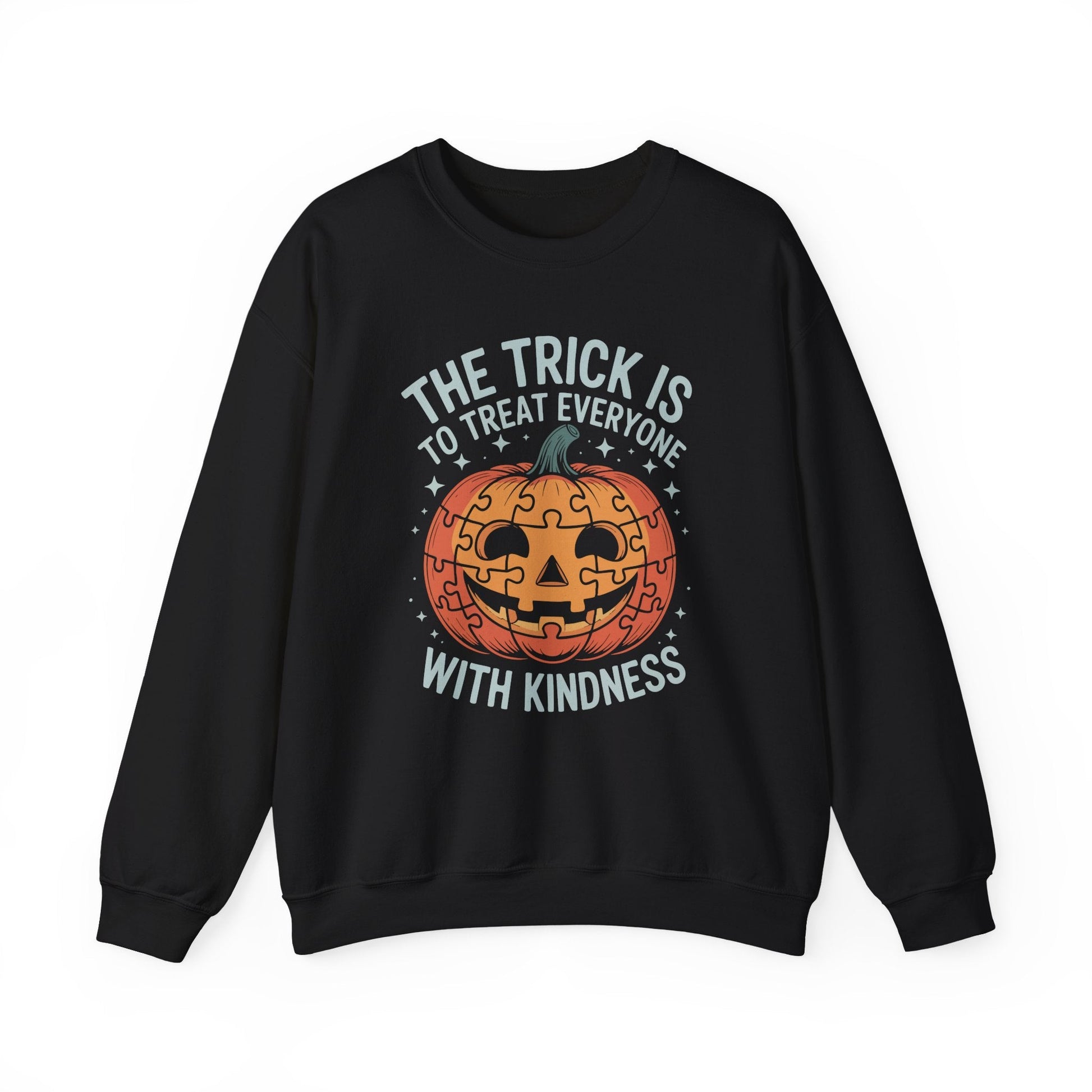 The Trick Is to Treat Everyone With Kindness Crewneck Printify