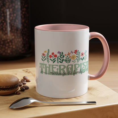 Floral Marriage and Family Therapist Mug (11oz)