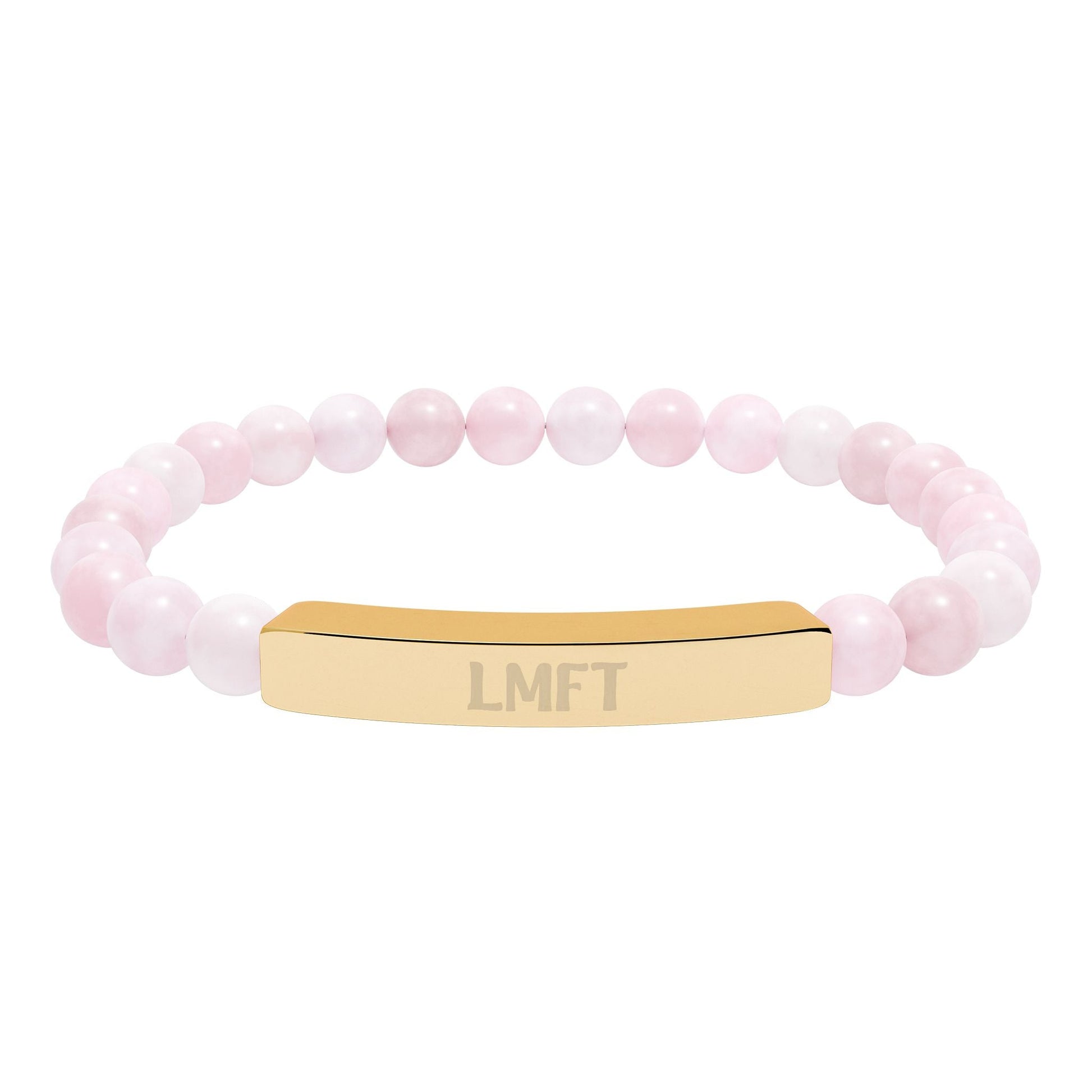 LMFT Natural Stone Stretch Bar Bracelet Printify