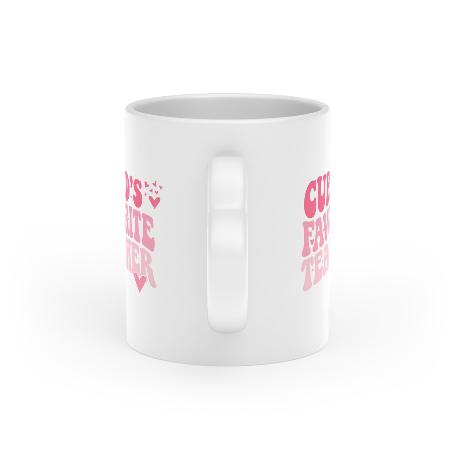 Cupid's Favorite Teacher Heart Mug (11oz)