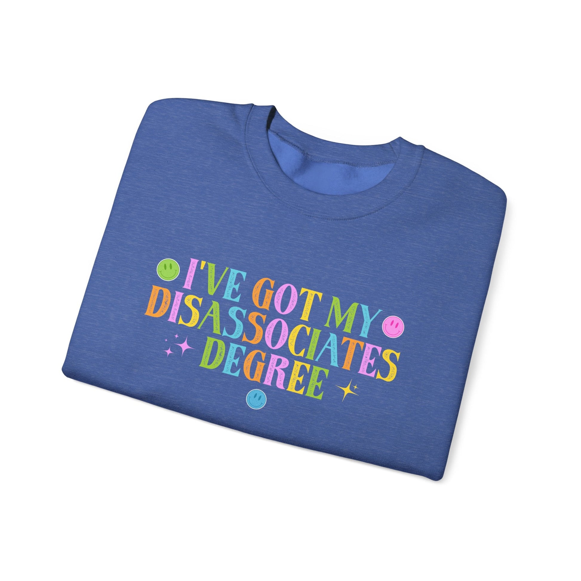 Disassociates Degree Crewneck Printify