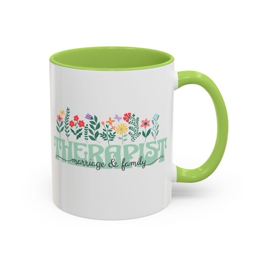 Floral Marriage and Family Therapist Mug (11oz)