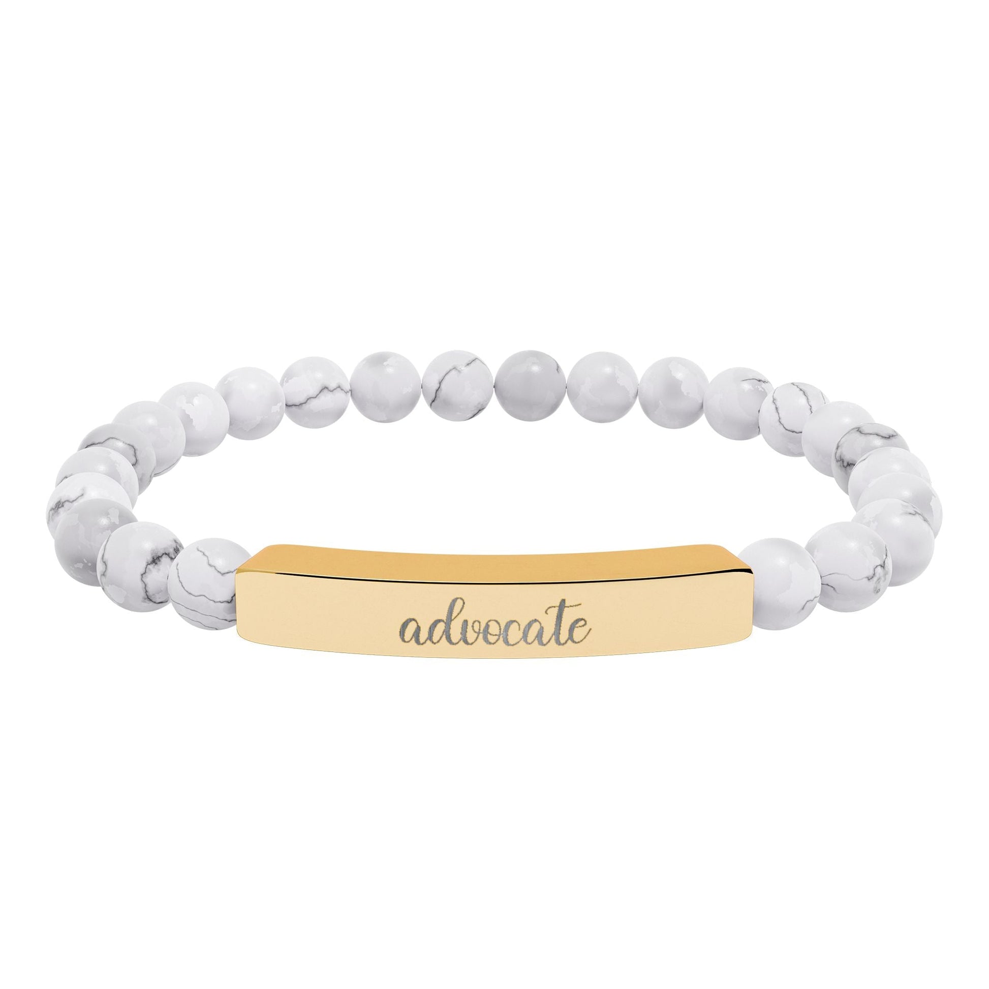 Advocate Natural Stone Bar Bracelet Printify