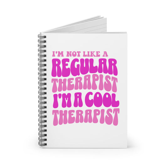 The Cool Therapist Spiral Notebook Printify