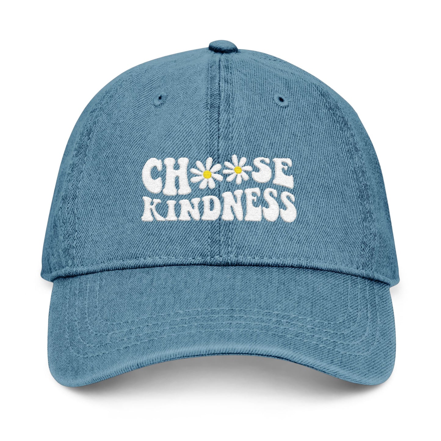 Choose Kindness Embroidered Denim Hat