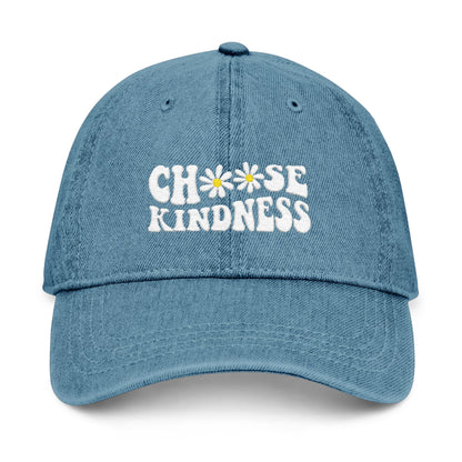 Choose Kindness Embroidered Denim Hat