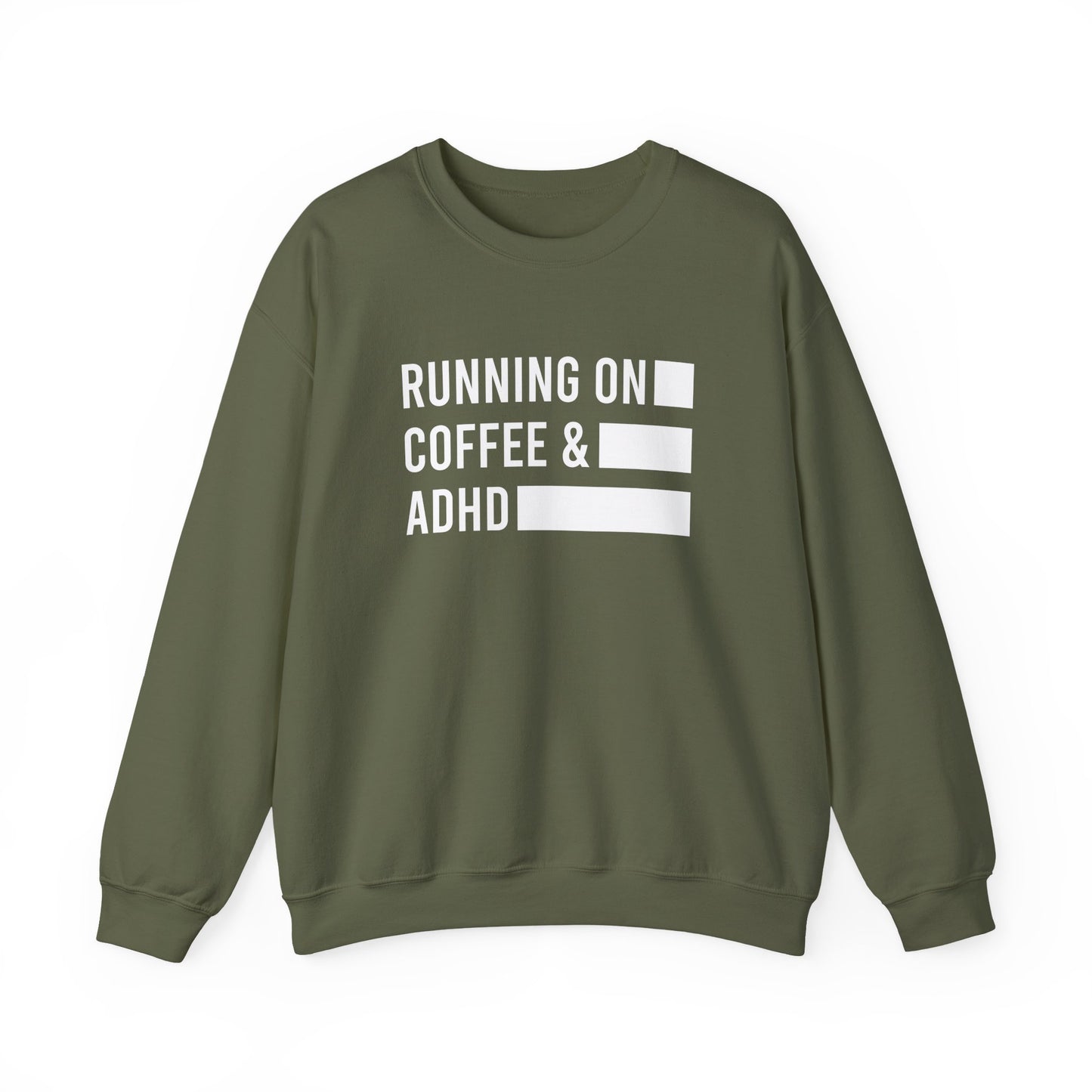 Running on Coffee and ADHD Crewneck