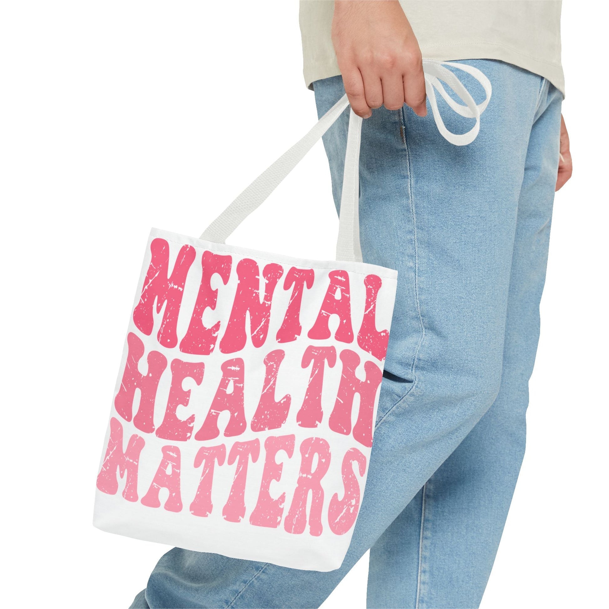 Pink Mental Health Matters Tote Printify