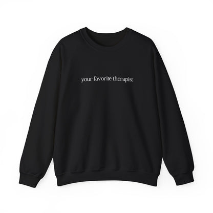 Your Favorite Therapist Crewneck Printify