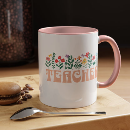 Floral Teacher Mug (11oz)
