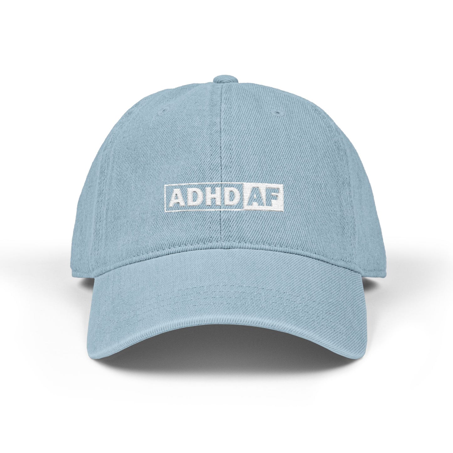 ADHD AF Embroidered Denim Hat