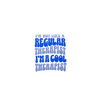 The Cool Therapist (Blue) Vinyl Decal Printify