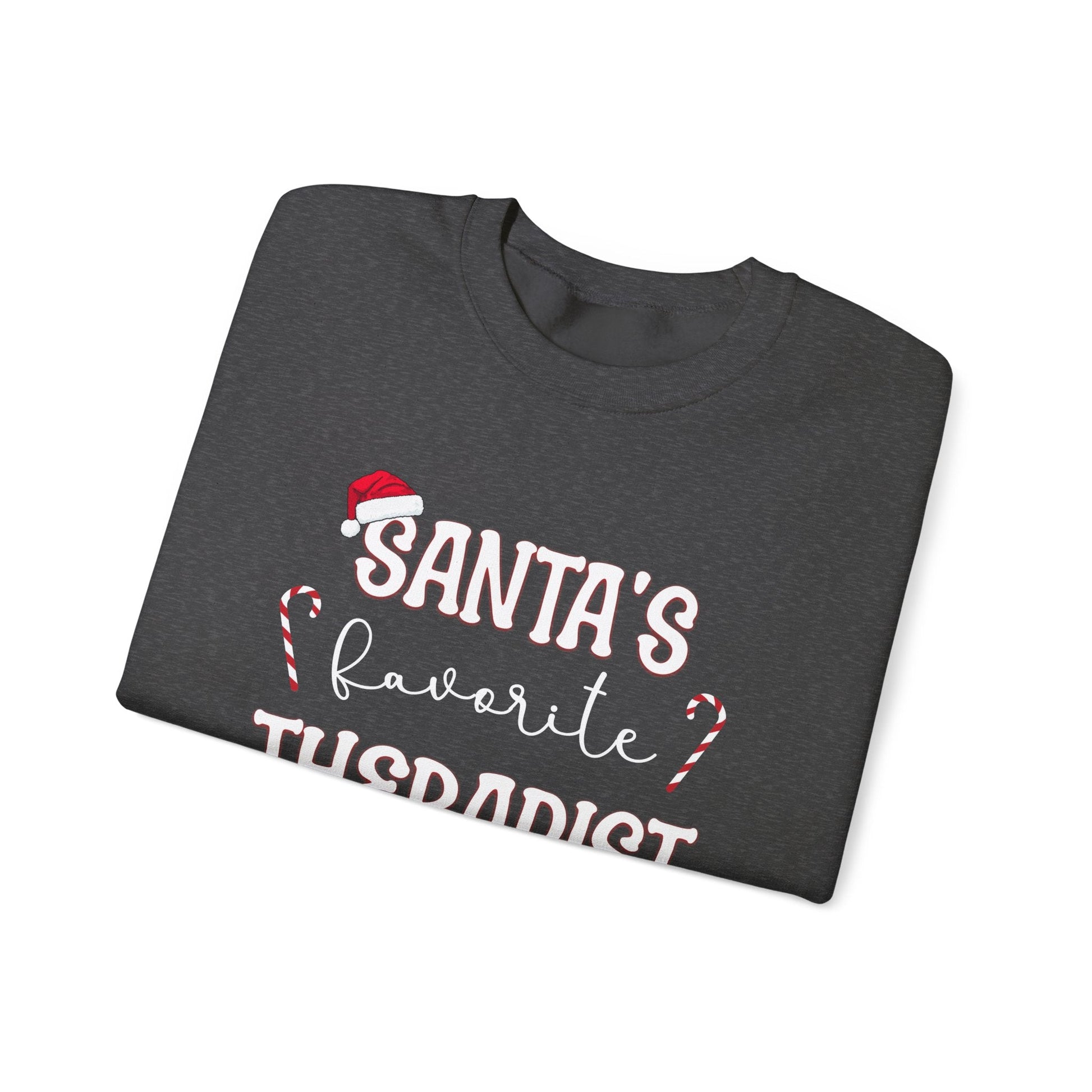 Santa's Favorite Therapist Crewneck Printify