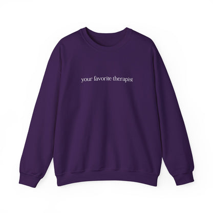 Your Favorite Therapist Crewneck Printify