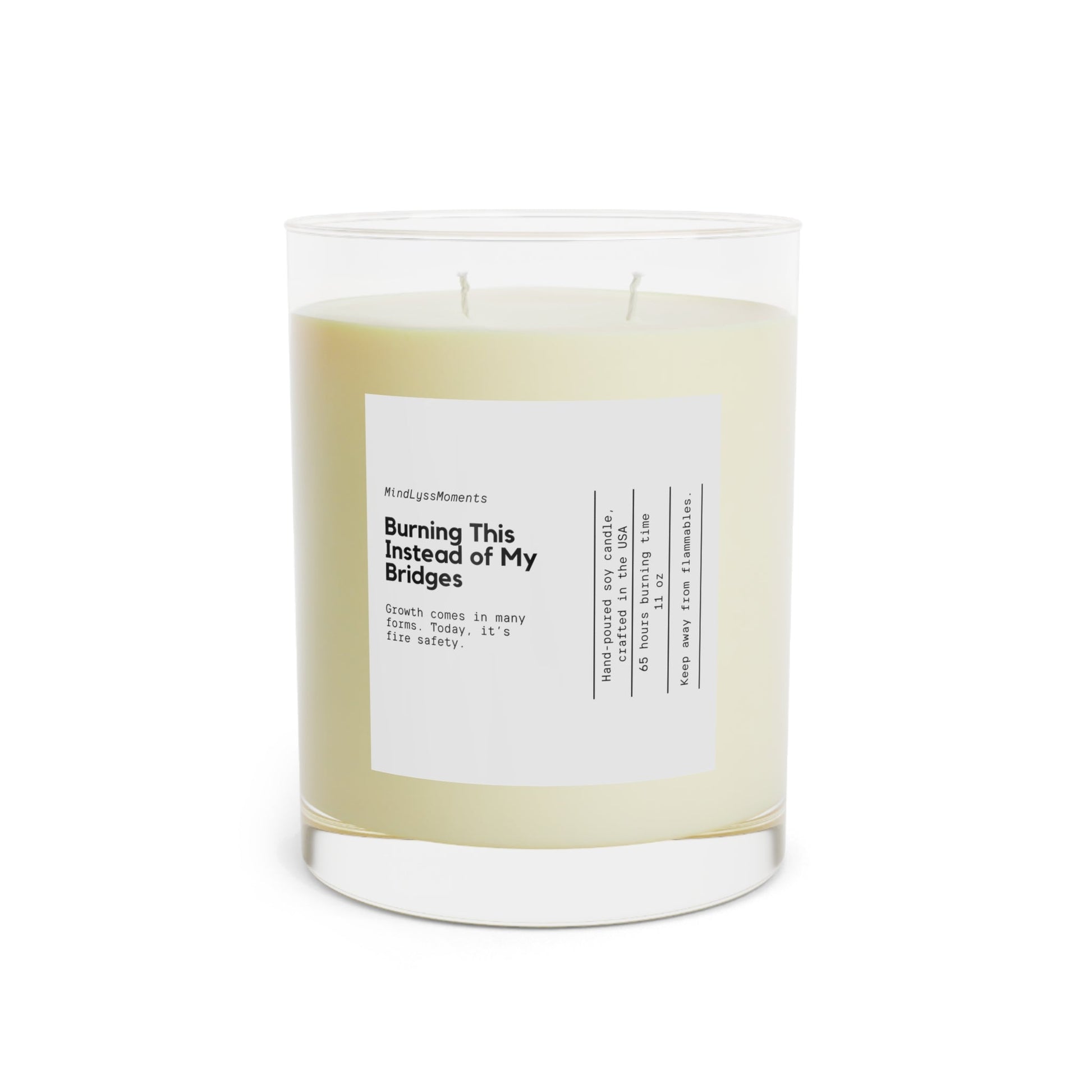 Burning This Instead of My Bridges Candle (11oz) Printify